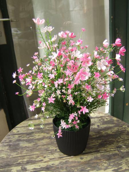 Künstliche Gysophila Busch rosa UV